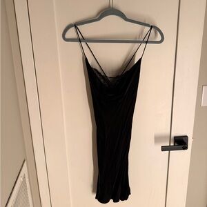 Black Lace Slip Dress